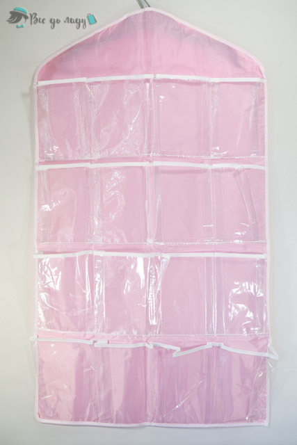 Вертикальний органайзер 16 кишеньок (рожевий)